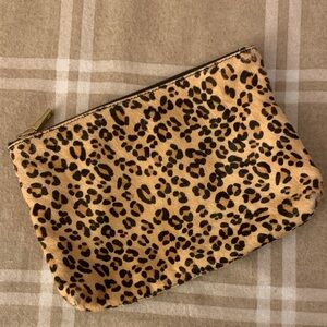 J. Crew Leopard Print Cosmetic Pouch